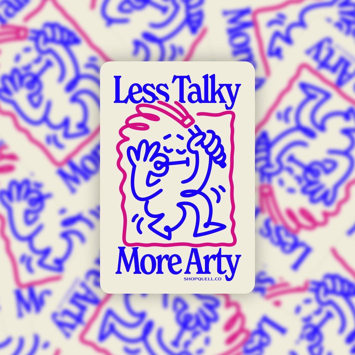 Less Talky Sticker