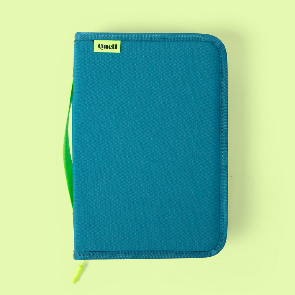 Quell® Sketchbook Case: Teal/Lime