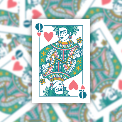 Queen Quell sticker — detail view