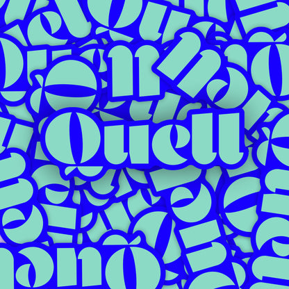 Quell® Logo Sticker - Teal/Mint