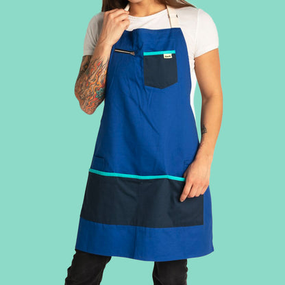 Art Apron - Royal/Teal